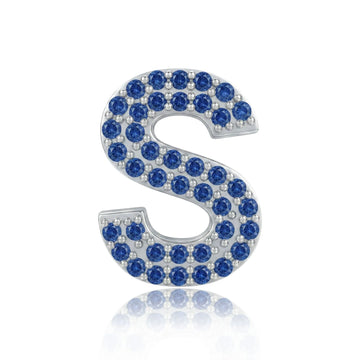 Blue Letter S Charm