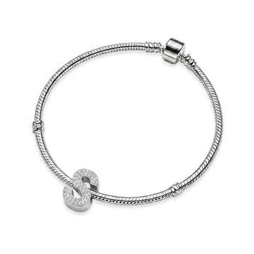 Silver Letter S Charm