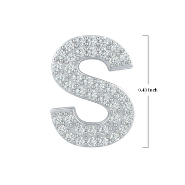 Silver Letter S Charm