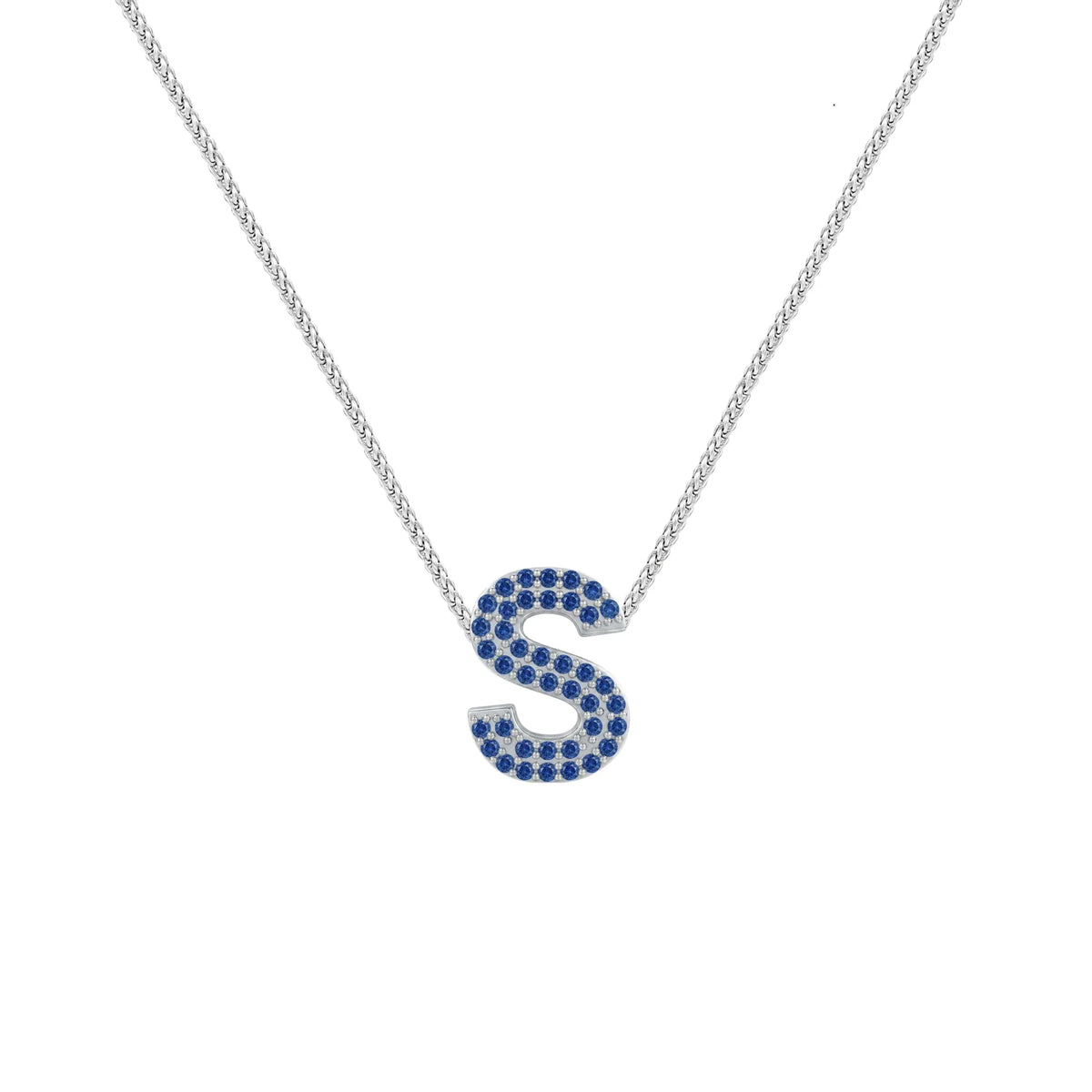 Blue Letter S Charm