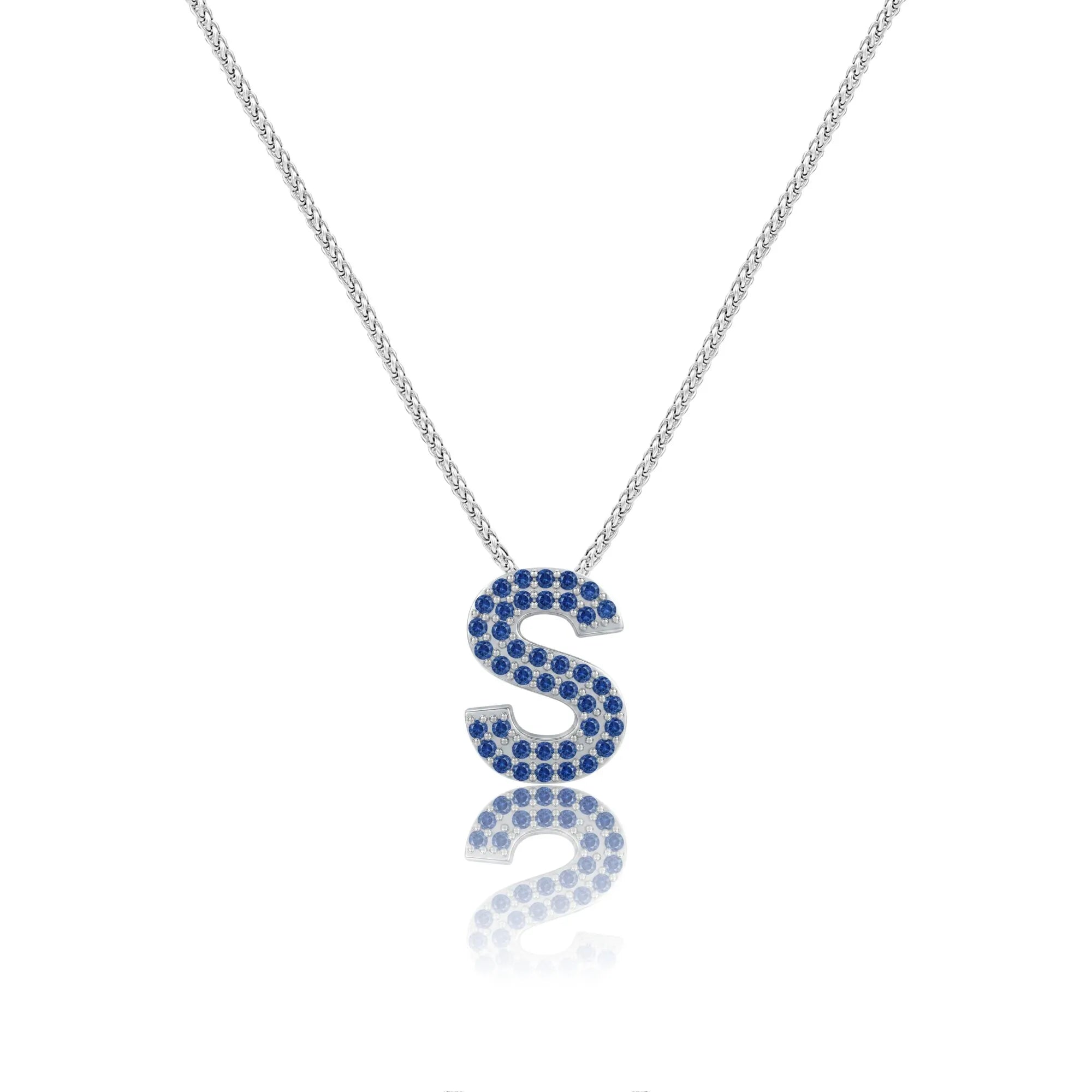 Blue Letter S Charm