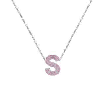 Pink Letter S Charm