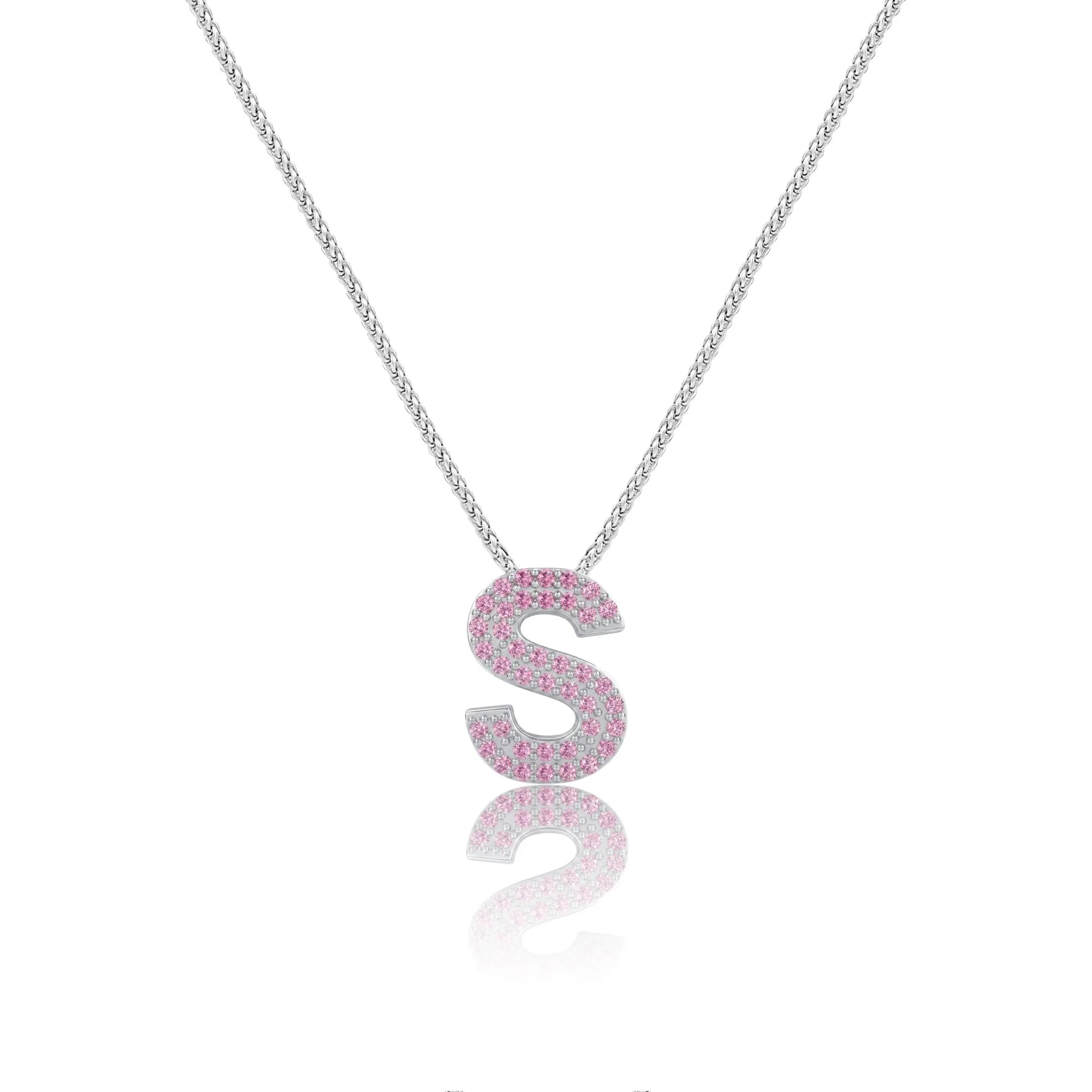 Pink Letter S Charm