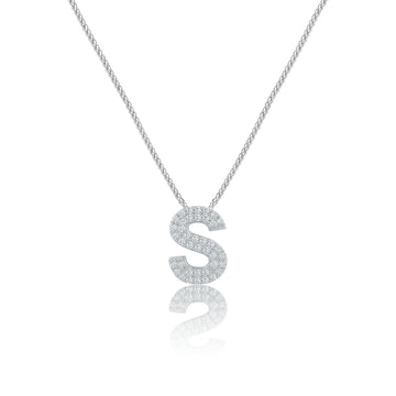 Silver Letter S Charm