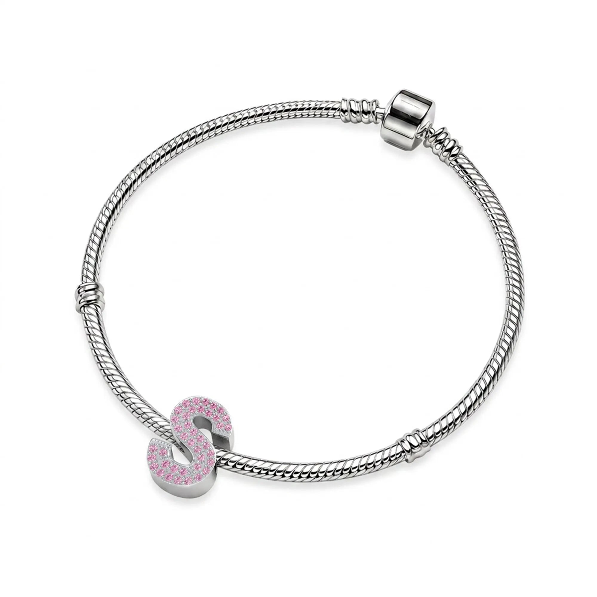 Pink Letter S Charm