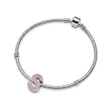 Pink Letter S Charm