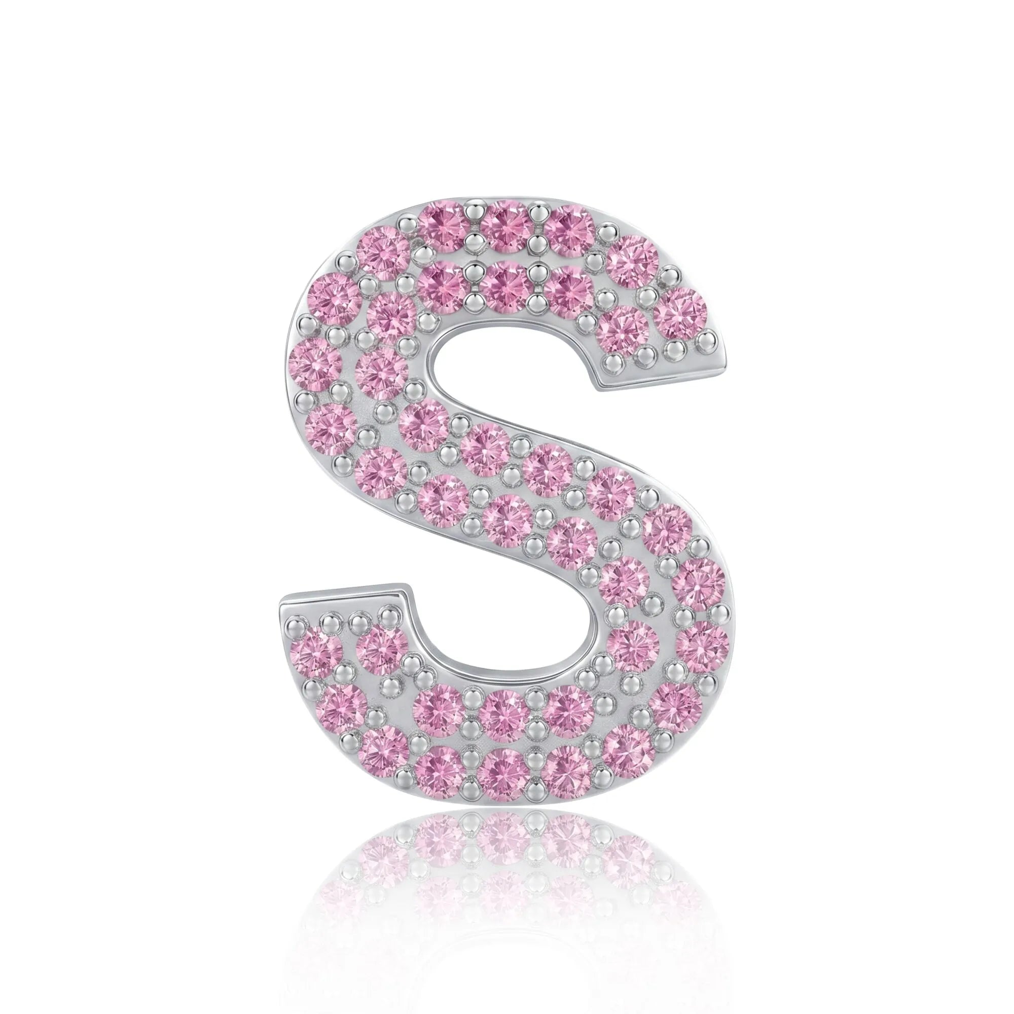 Pink Letter S Charm
