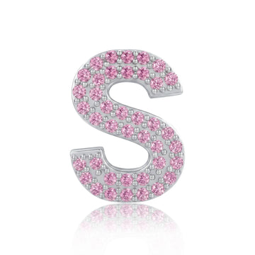 Pink Letter S Charm