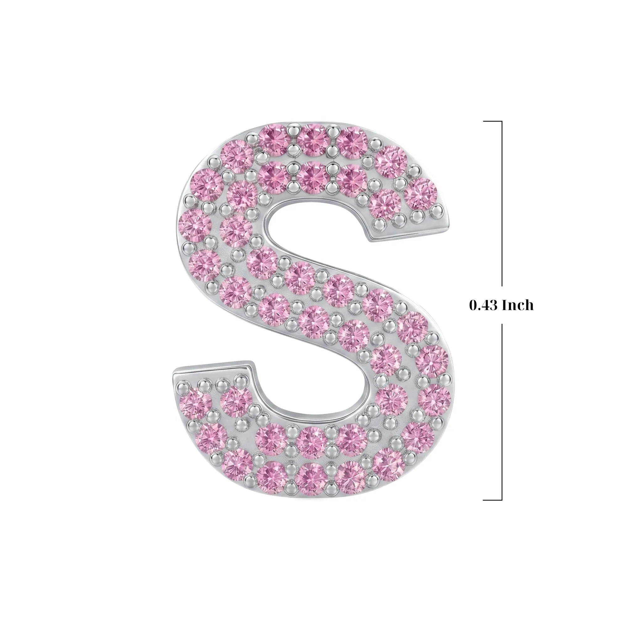Pink Letter S Charm