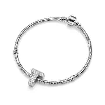Silver Letter T / Tau Charm
