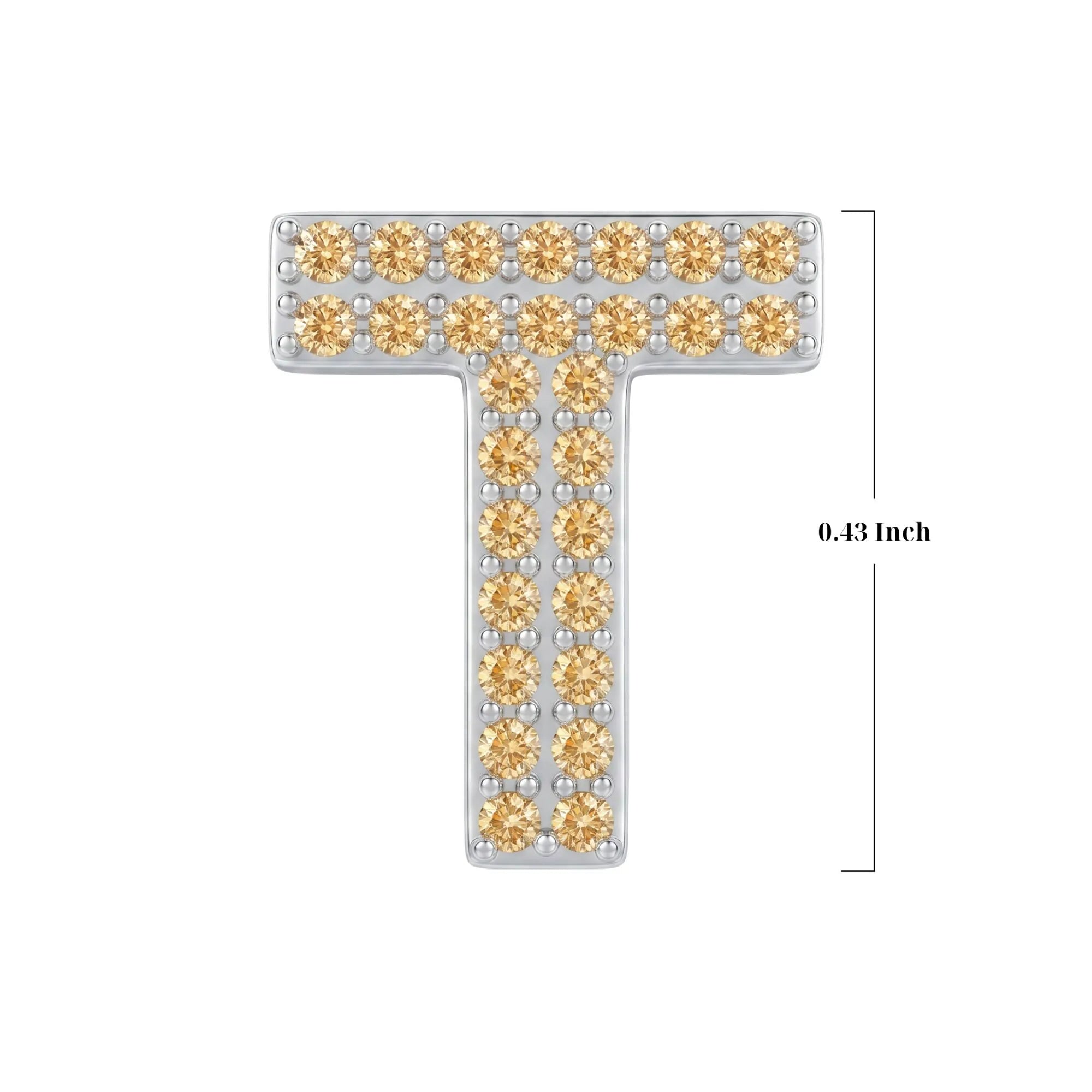 Gold Letter T / Tau Charm