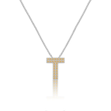 Gold Letter T / Tau Charm