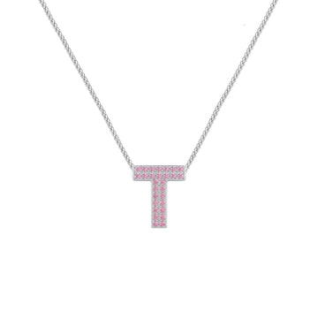 Pink Letter T / Tau Charm