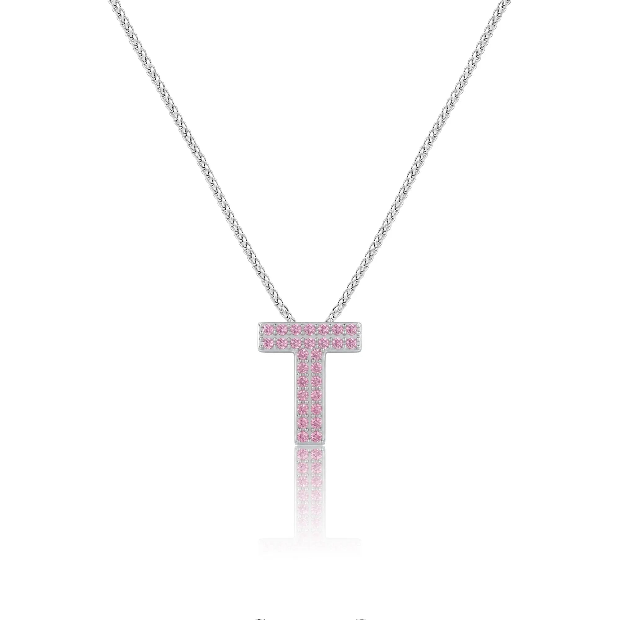 Pink Letter T / Tau Charm
