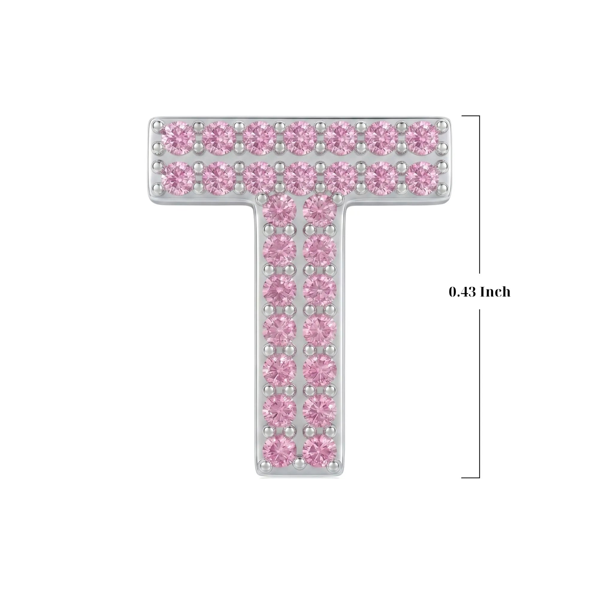 Pink Letter T / Tau Charm