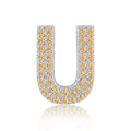 Gold Letter U Charm