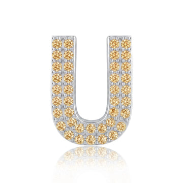 Gold Letter U Charm