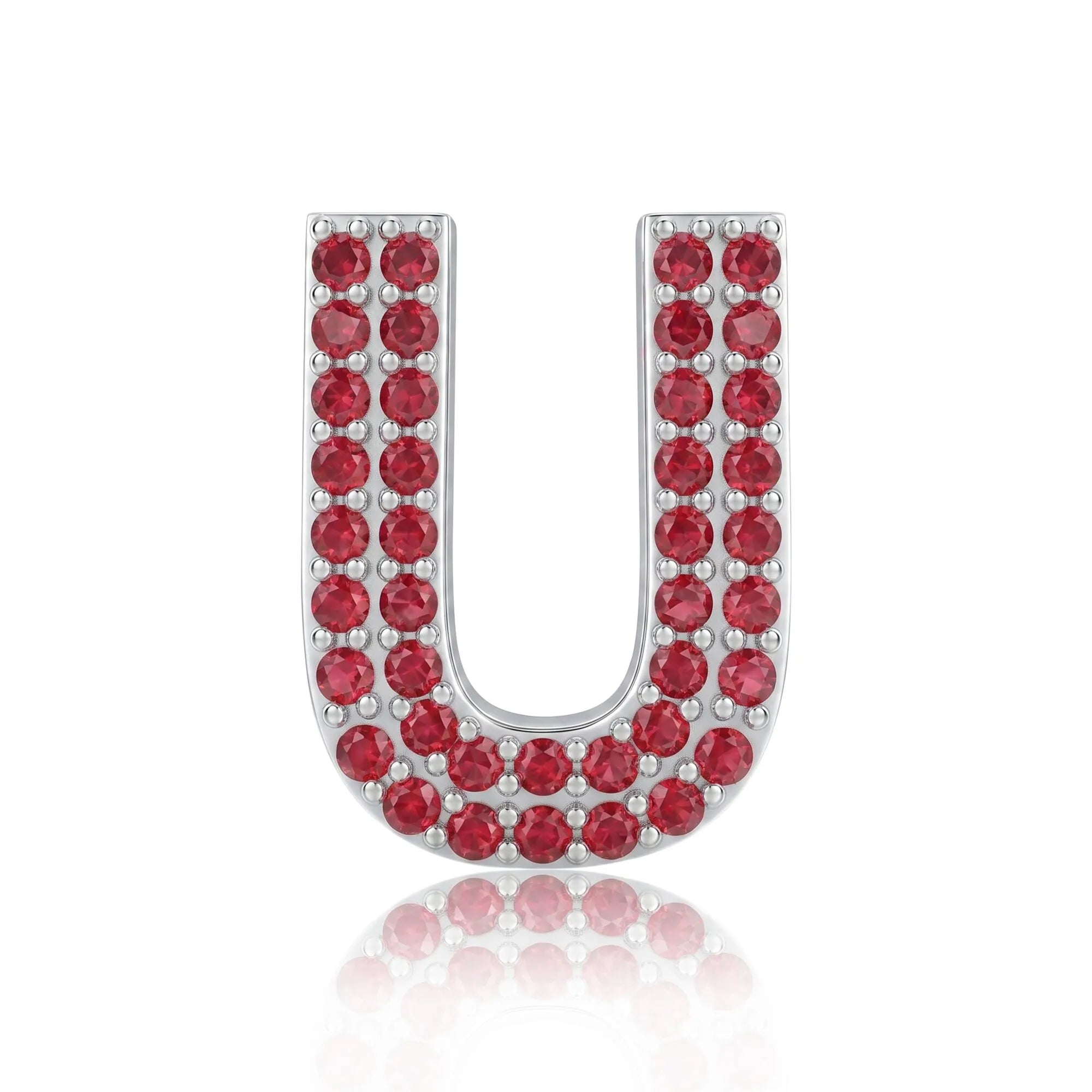 Red Letter U Charm