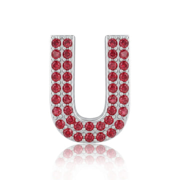 Red Letter U Charm