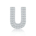 Silver Letter U Charm