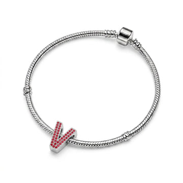Red Letter V Charm