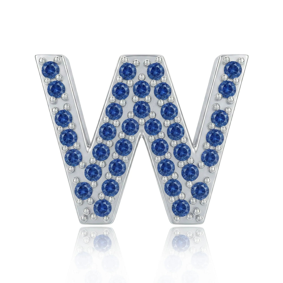 W Block Blue Blue Letter W Charm – Gratia Pearl