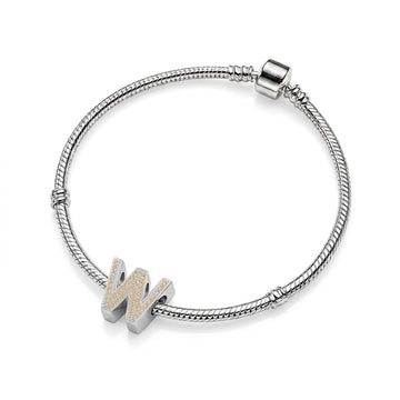 Gold Letter W Charm