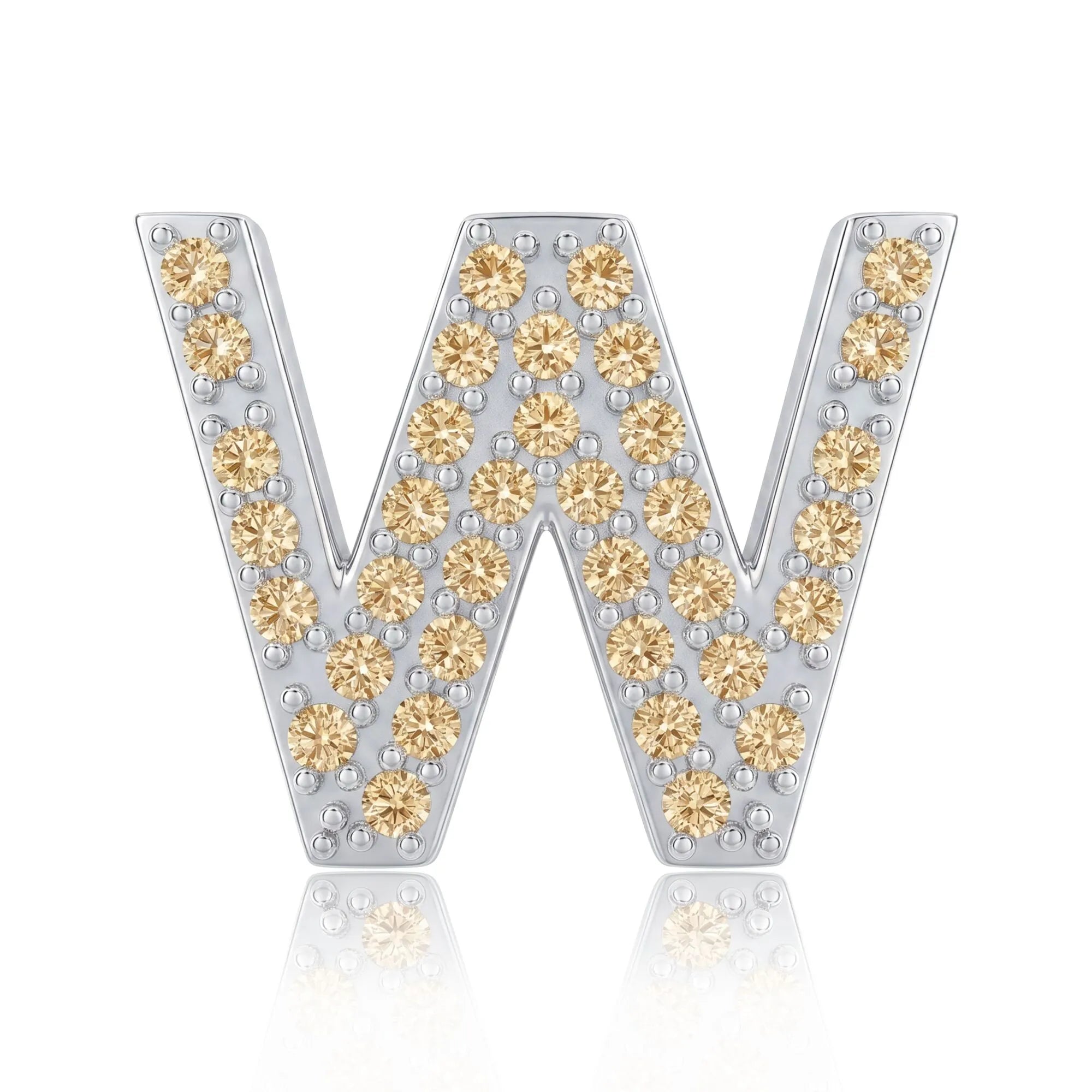 Gold Letter W Charm