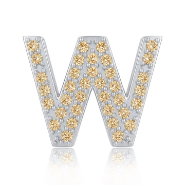 Gold Letter W Charm