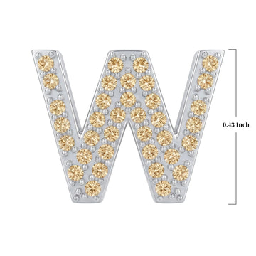Gold Letter W Charm