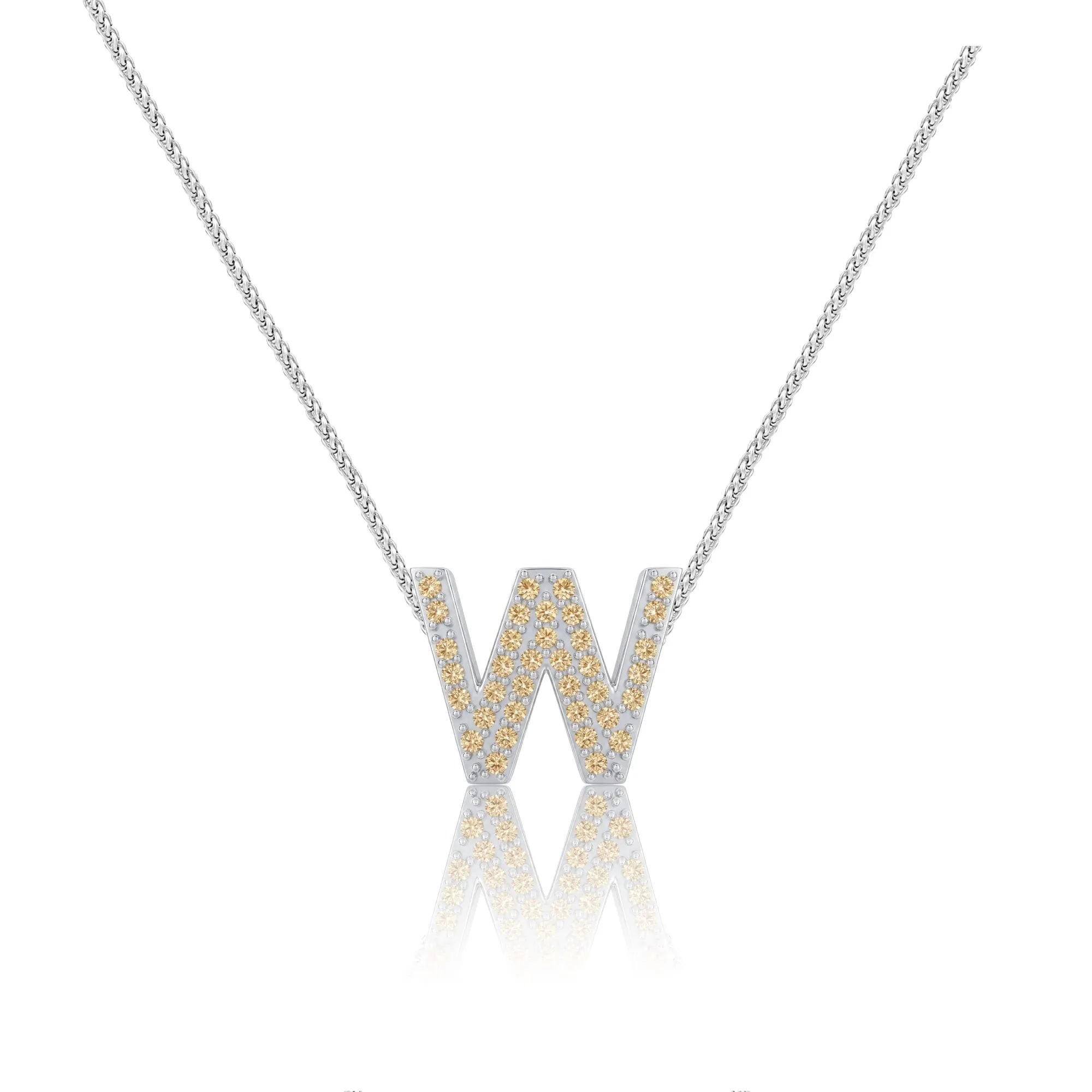Gold Letter W Charm