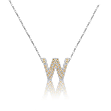Gold Letter W Charm