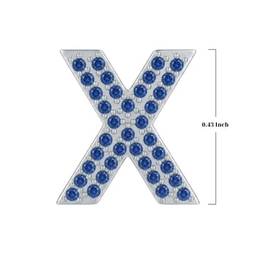 Blue Letter X / Chi Charm