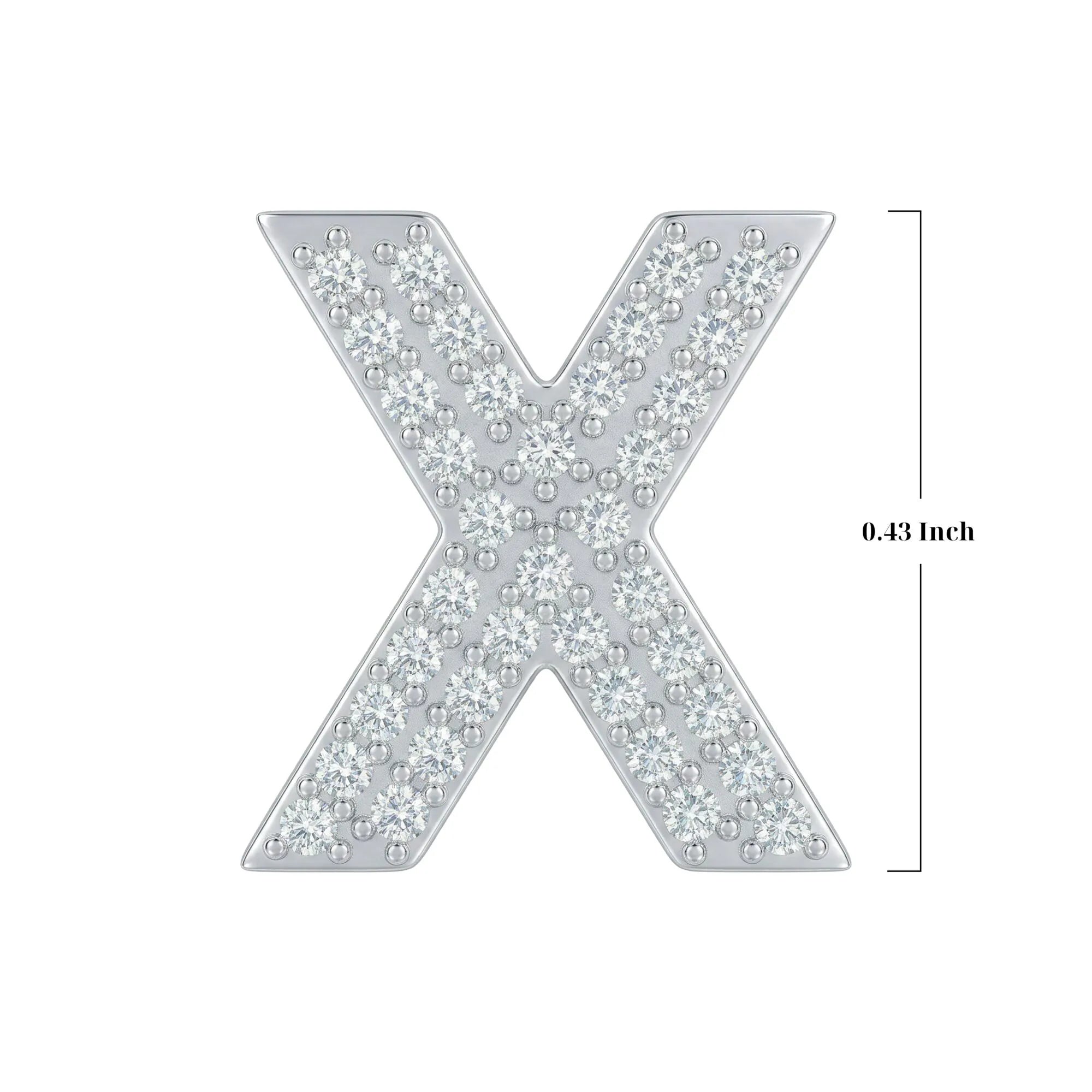 Silver Letter X / Chi Charm