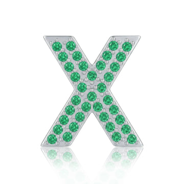 Green Letter X / Chi Charm