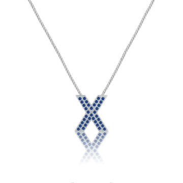 Blue Letter X / Chi Charm