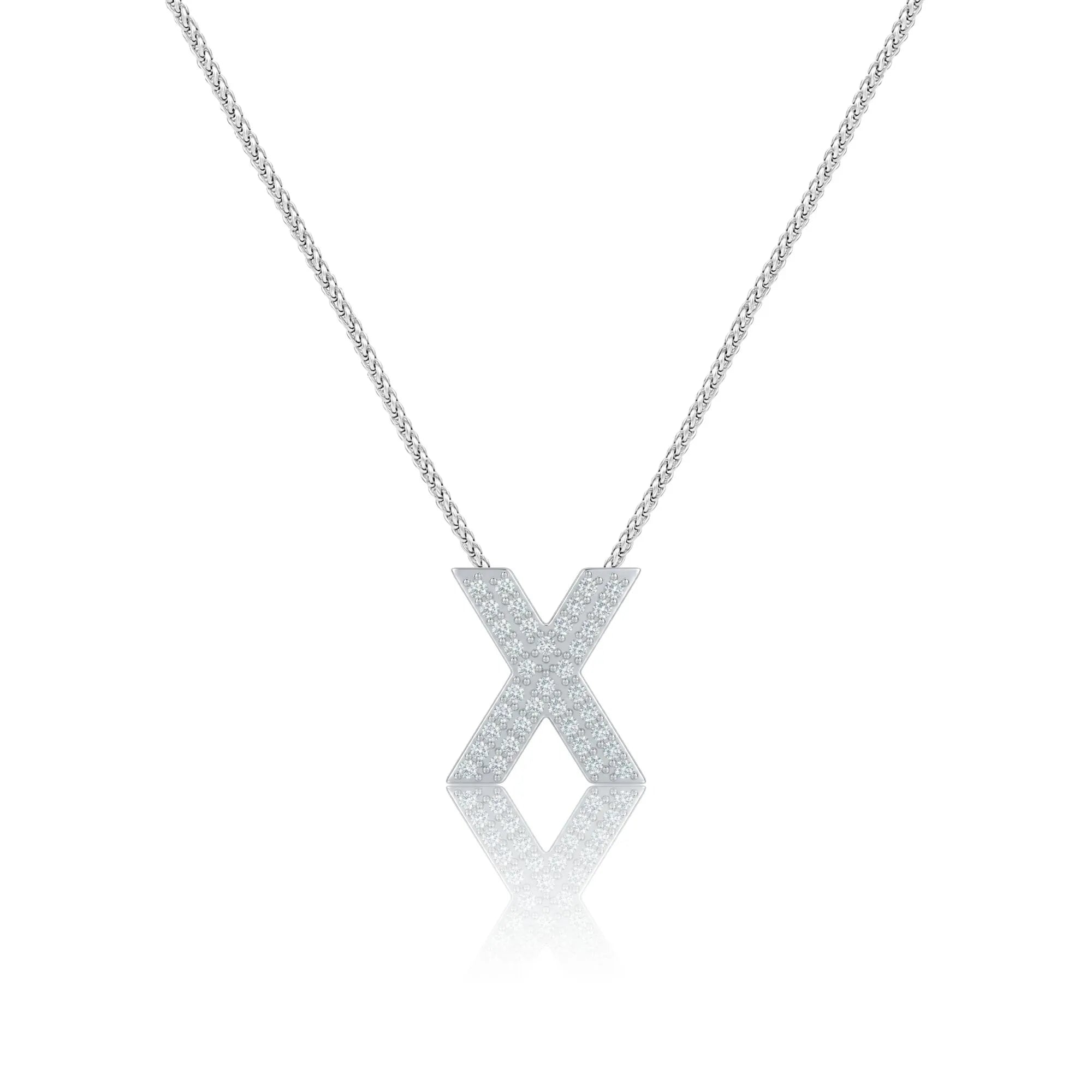 Silver Letter X / Chi Charm