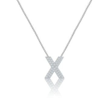Silver Letter X / Chi Charm