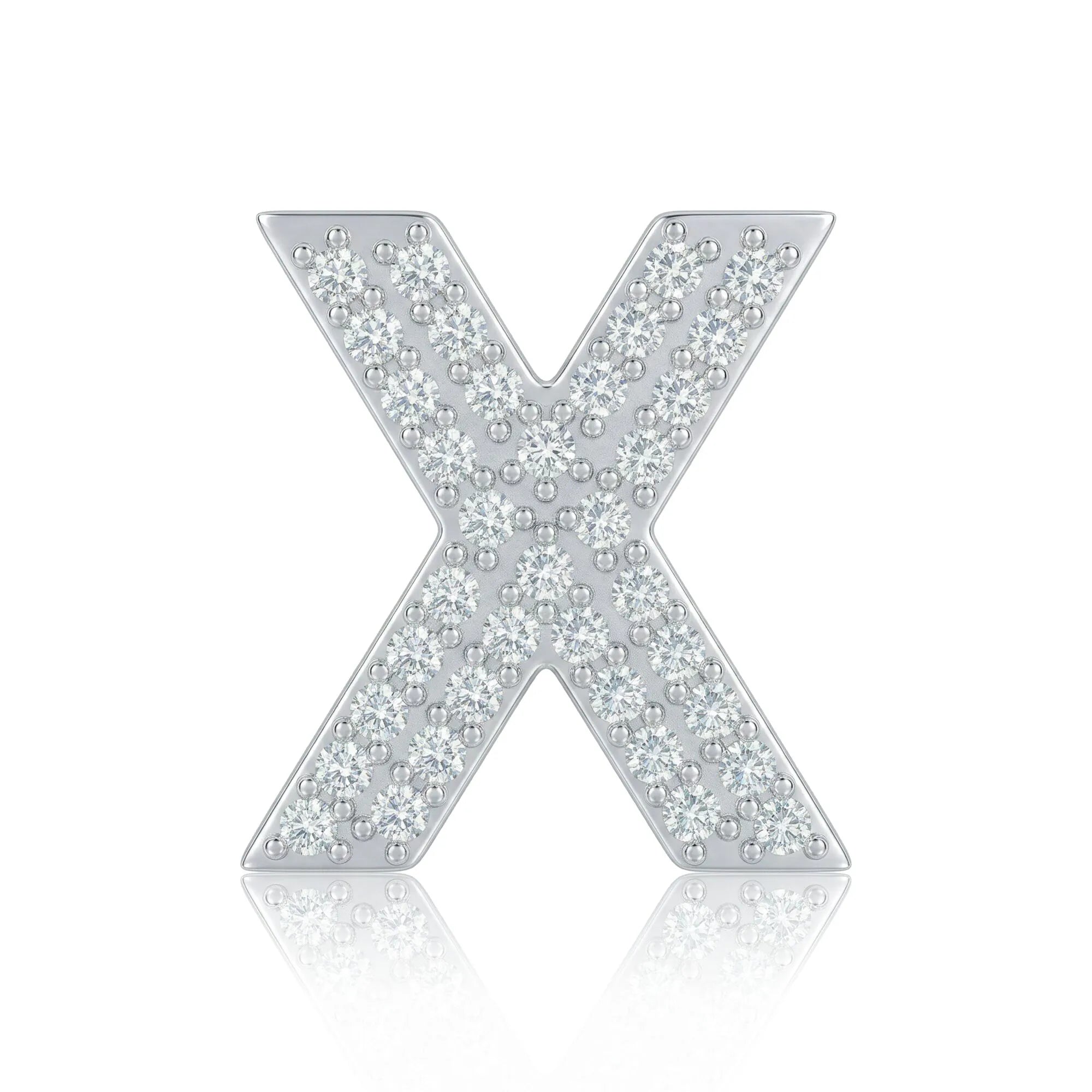 Silver Letter X / Chi Charm