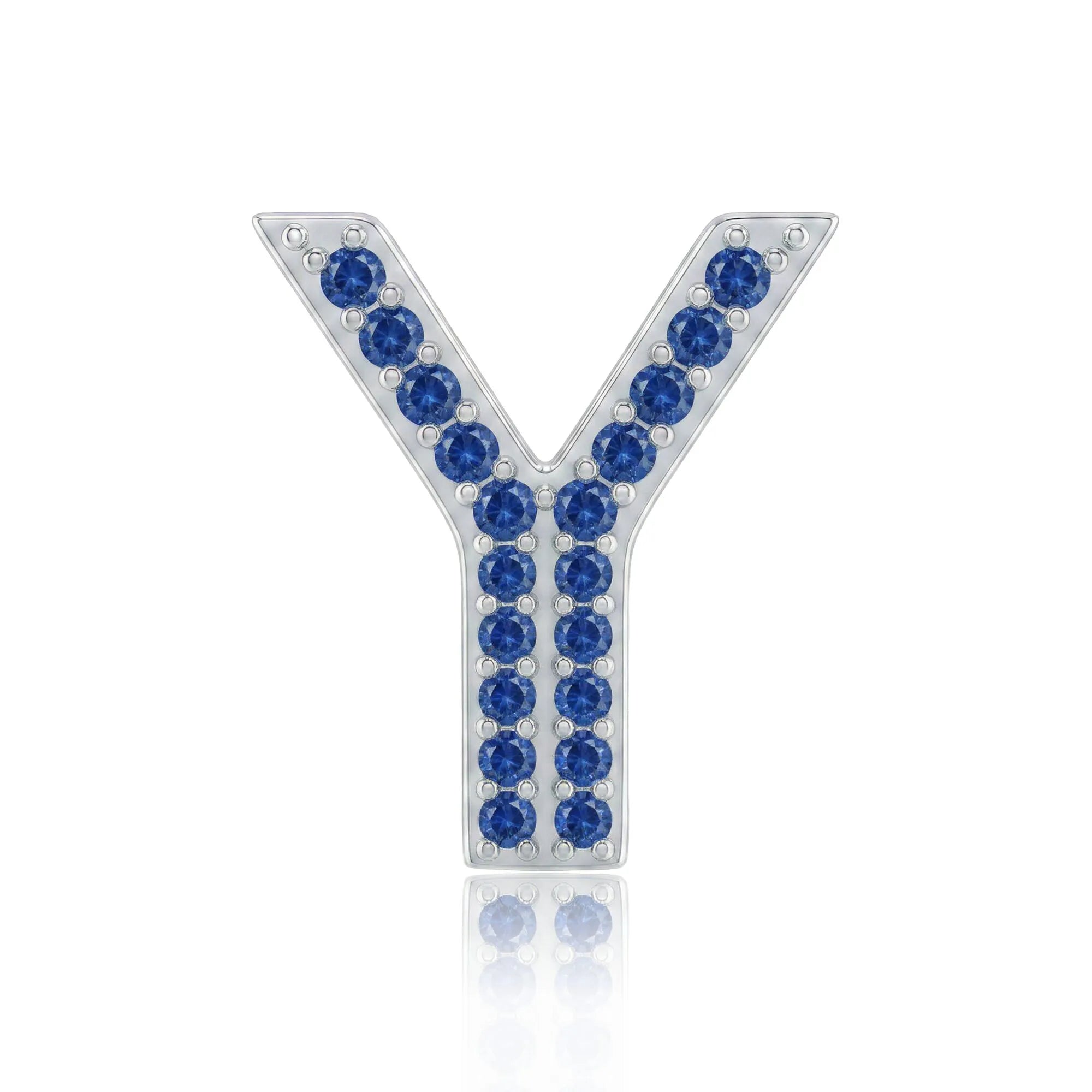 Blue Letter Y / Upsilon Charm