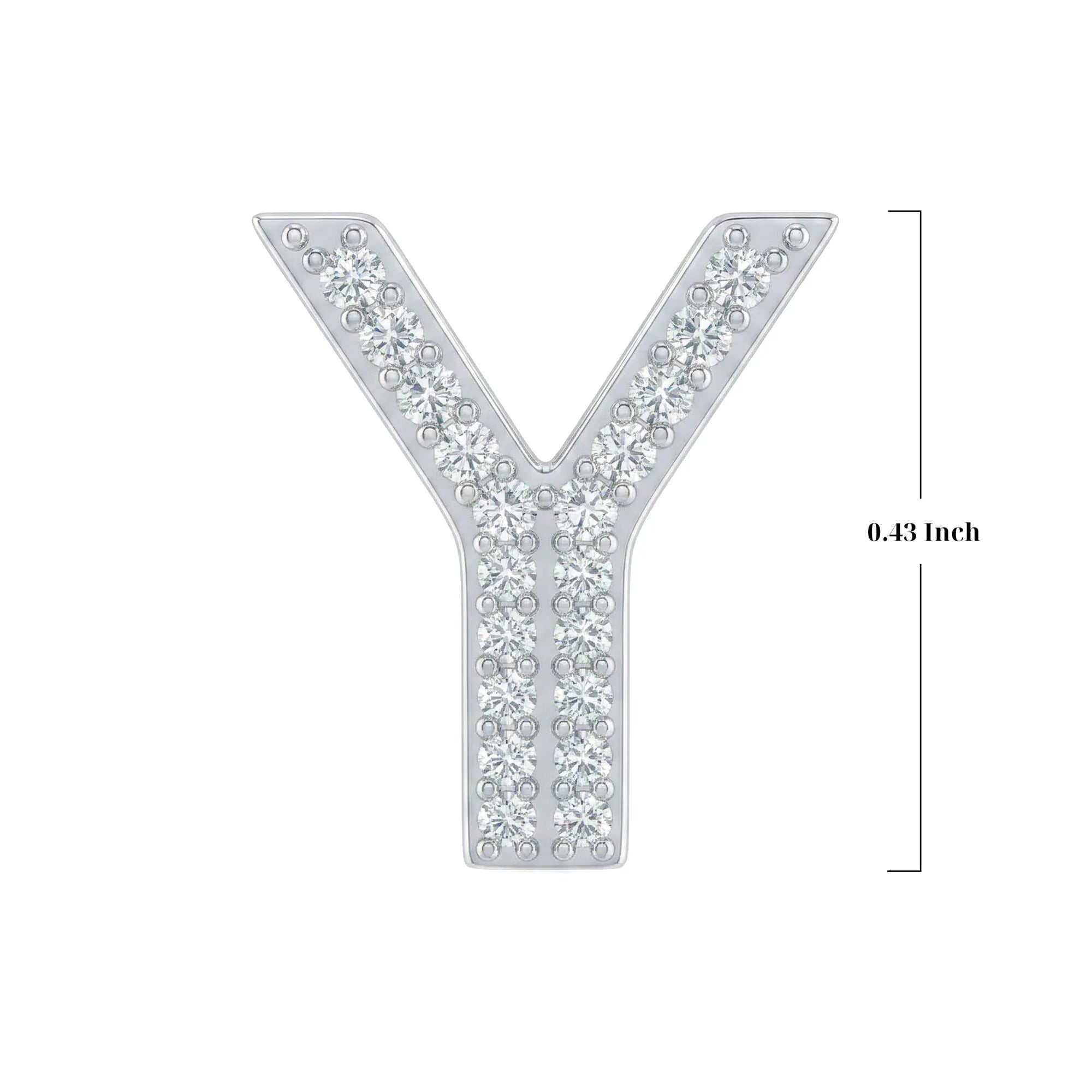 Silver Letter Y / Upsilon Charm
