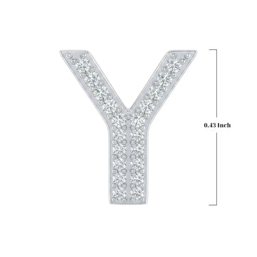 Silver Letter Y / Upsilon Charm