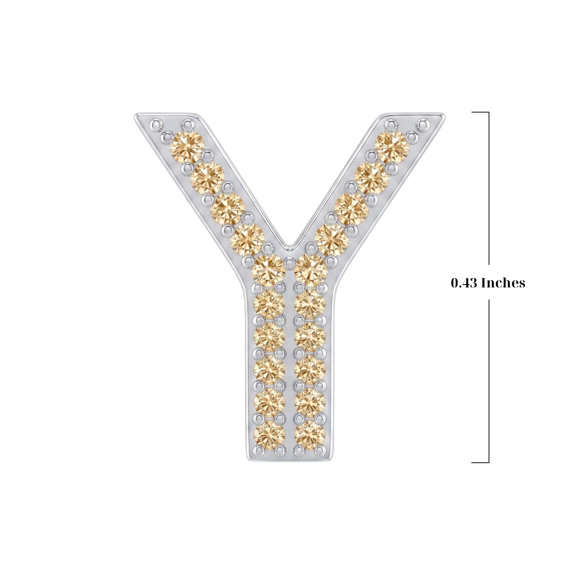 Gold Letter Y / Upsilon Charm