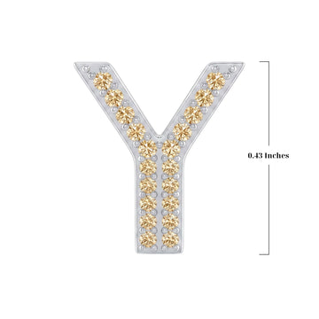 Gold Letter Y / Upsilon Charm