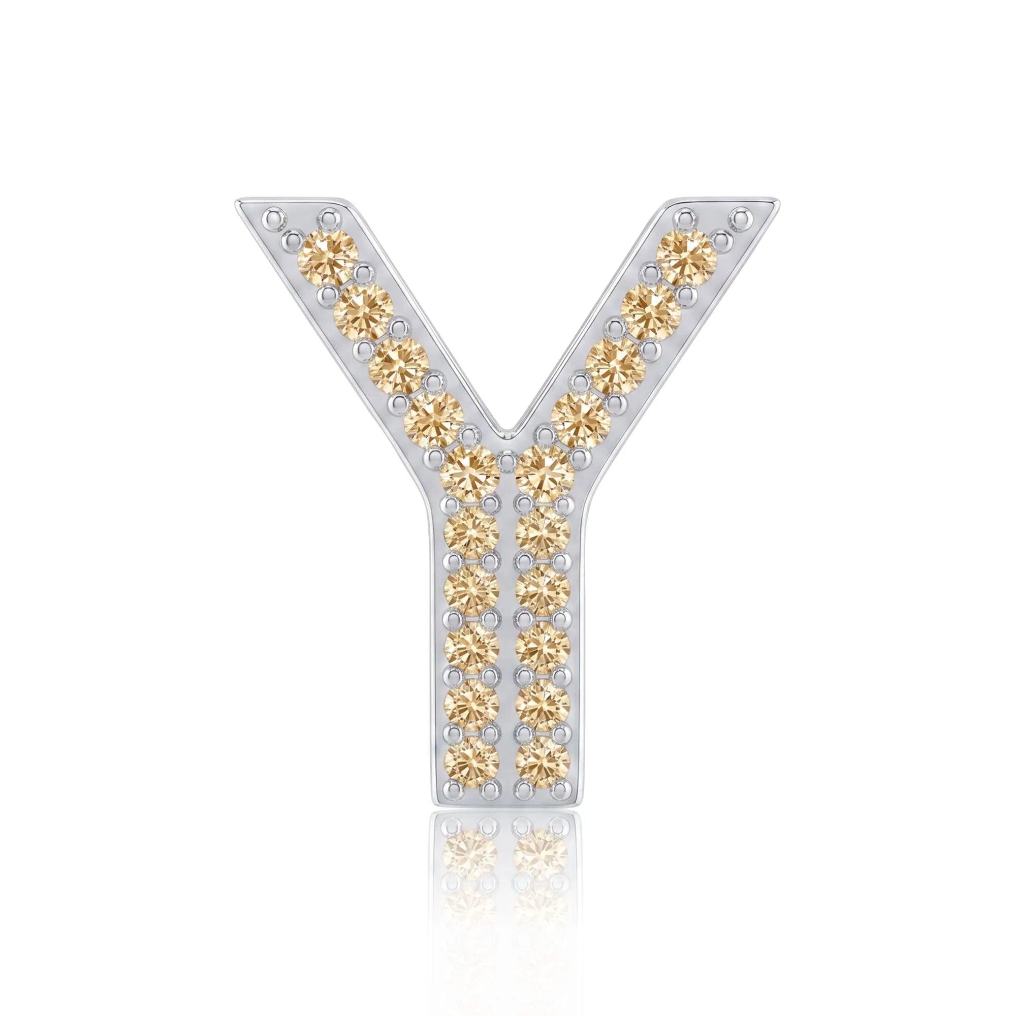 Gold Letter Y / Upsilon Charm