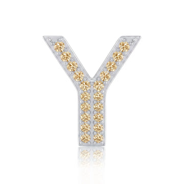 Gold Letter Y / Upsilon Charm