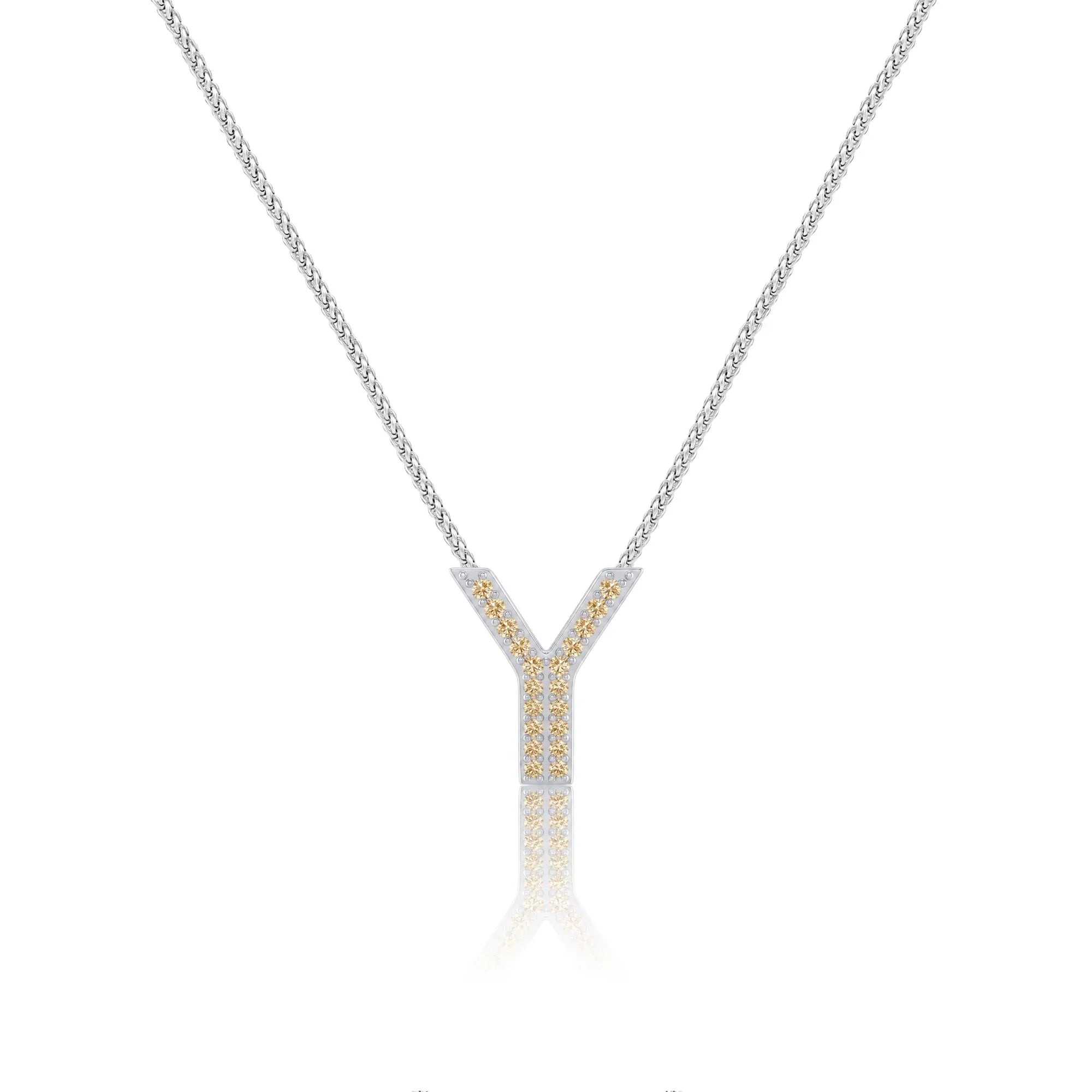Gold Letter Y / Upsilon Charm