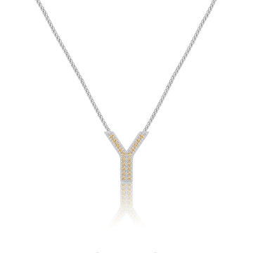 Gold Letter Y / Upsilon Charm