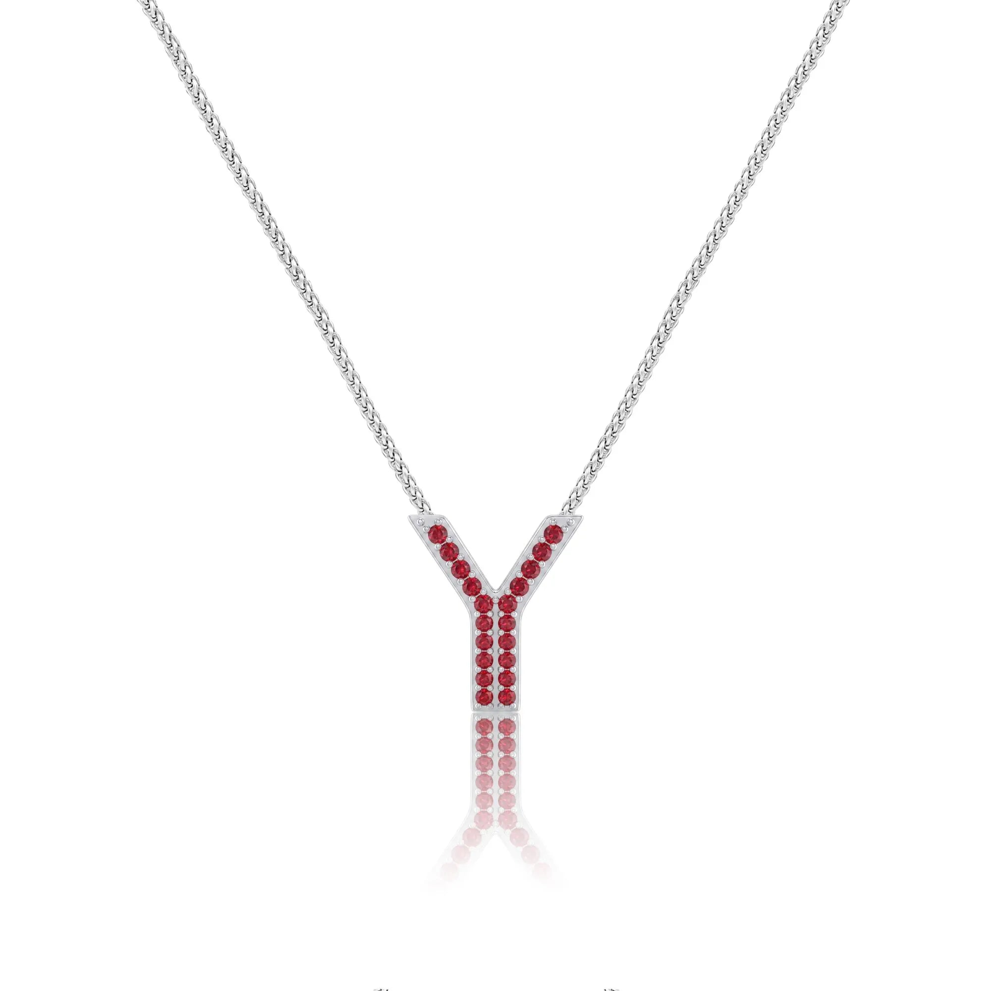 Red Letter Y / Upsilon Charm