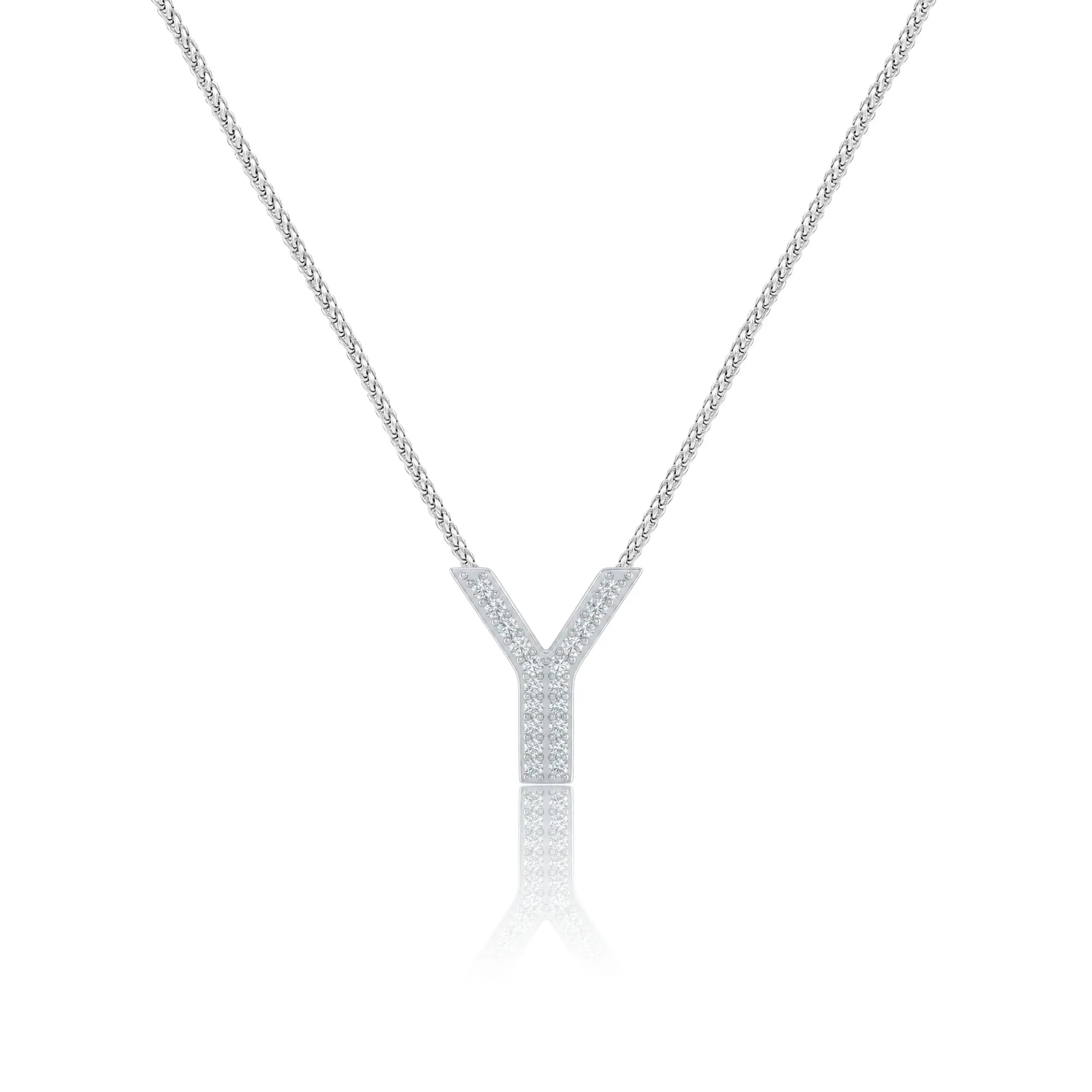 Silver Letter Y / Upsilon Charm